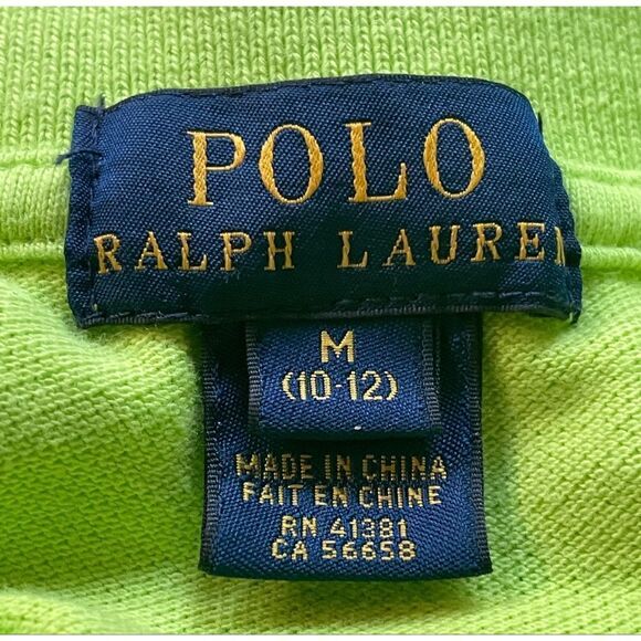 Polo by Ralph Lauren Lime Green Long Sleeve Polo - Picture 6 of 7
